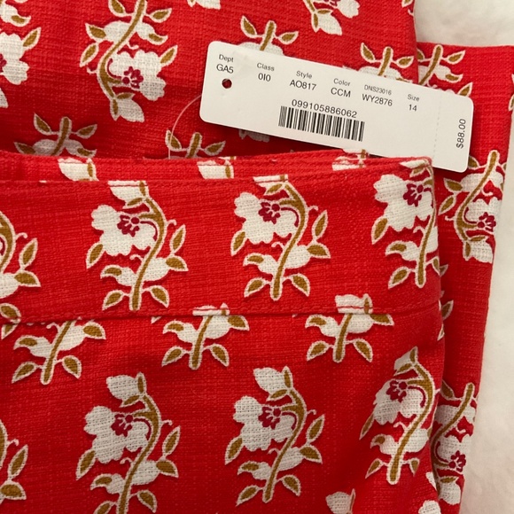 NWT J. Crew Classic Block Print Mini Skirt • Size 14 - Picture 2 of 2